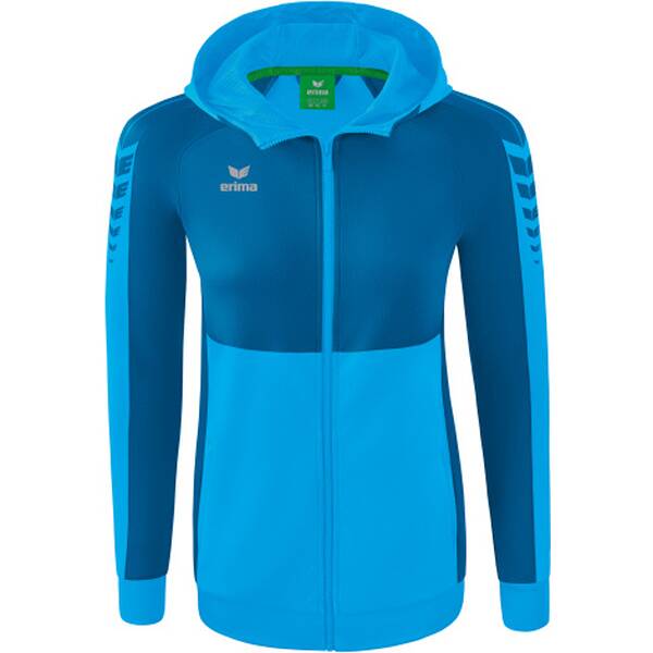 ERIMA Damen Six Wings Trainingsjacke mit Kapuze von erima