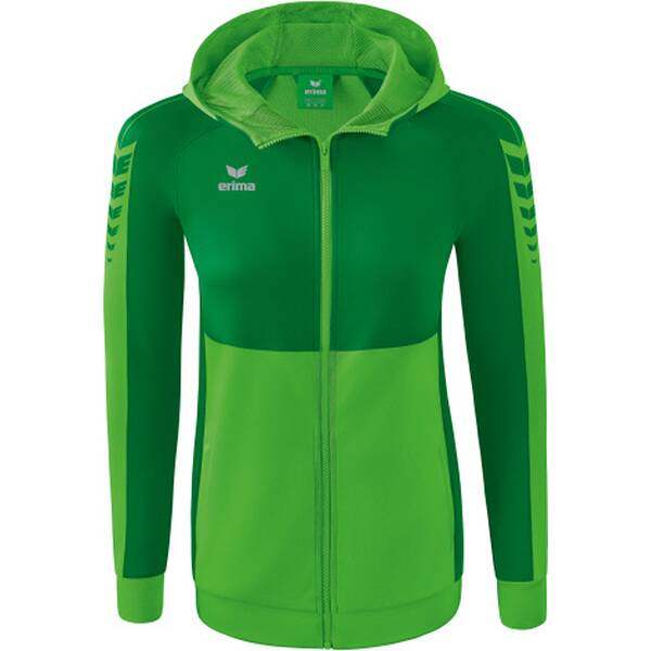 ERIMA Damen Six Wings Trainingsjacke mit Kapuze von erima