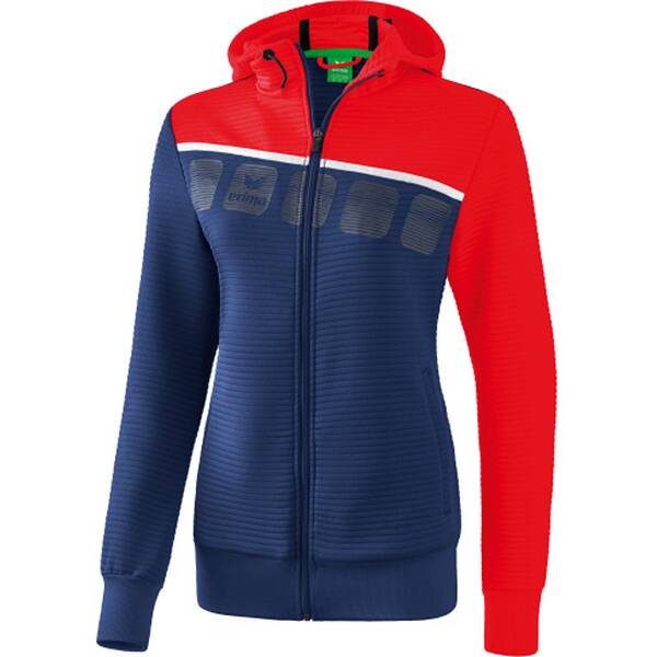 ERIMA Fußball - Teamsport Textil - Jacken 5-C Trainingsjacke mit Kapuze Damen von erima