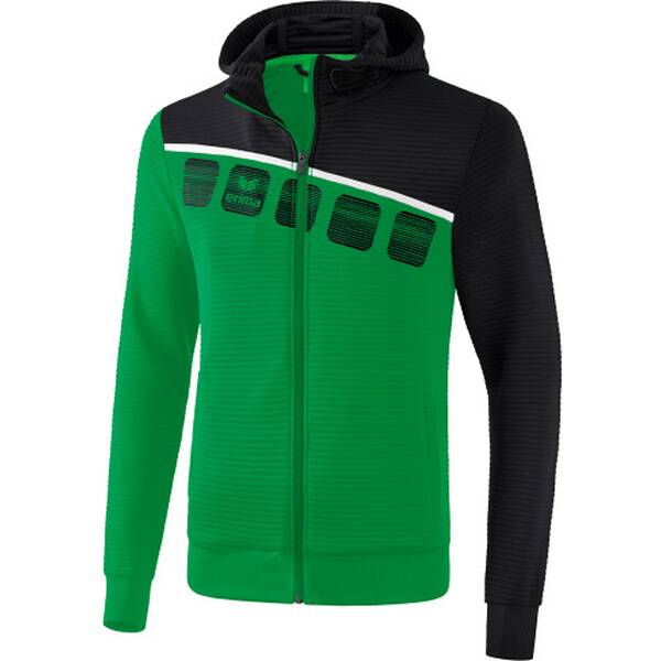 ERIMA Fußball - Teamsport Textil - Jacken 5-C Trainingsjacke mit Kapuze Kids von erima