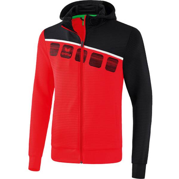 ERIMA Fußball - Teamsport Textil - Jacken 5-C Trainingsjacke mit Kapuze Kids von erima