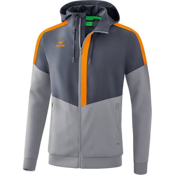 ERIMA Herren Squad Tracktop Jacke mit Kapuze von erima