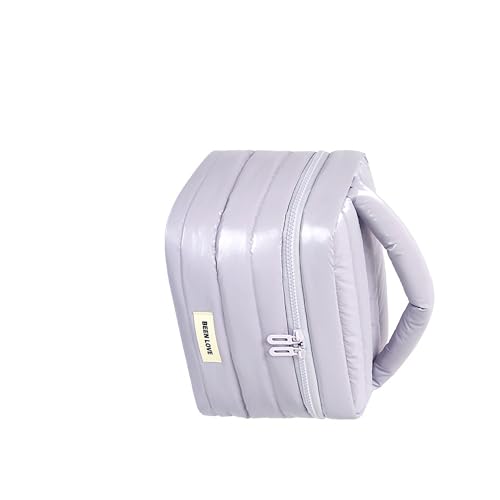 Tragbare Makeup Tasche mit groß für Damen und Frauen/Schminktasche mit reißverschluss/Reise Kosmetiktasche/Make Pinsel Organizer Bag/Wasserabweisendes Daunenjackenstoff/Cosmetic Handtasche Tragbare Makeup Tasche mit groß für Damen und Frauen/Schminktasche mit reißverschluss/Reise Kosmetiktasche/Make Pinsel Organizer Bag/Wasserabweisendes Daunenjackenstoff/Cosmetic Handtasche von erised's bifrost