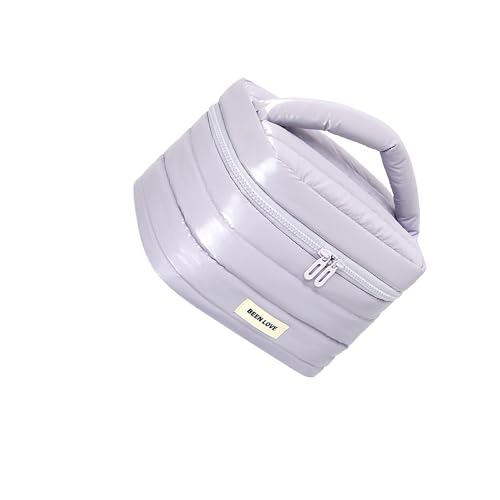 Tragbare Makeup Tasche mit groß für Damen und Frauen/Schminktasche mit reißverschluss/Reise Kosmetiktasche/Make Pinsel Organizer Bag/Wasserabweisendes Daunenjackenstoff/Cosmetic Handtasche Tragbare Makeup Tasche mit groß für Damen und Frauen/Schminktasche mit reißverschluss/Reise Kosmetiktasche/Make Pinsel Organizer Bag/Wasserabweisendes Daunenjackenstoff/Cosmetic Handtasche von erised's bifrost