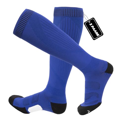 erleecy Kompressionsstrümpfe Damen Herren 2 Paare 20-30 mmHg Merino Wolle Dicke Socken Kompressionssocken Medizinisch für Laufen, Joggen, Sport, Fußball, Wandern von erleecy