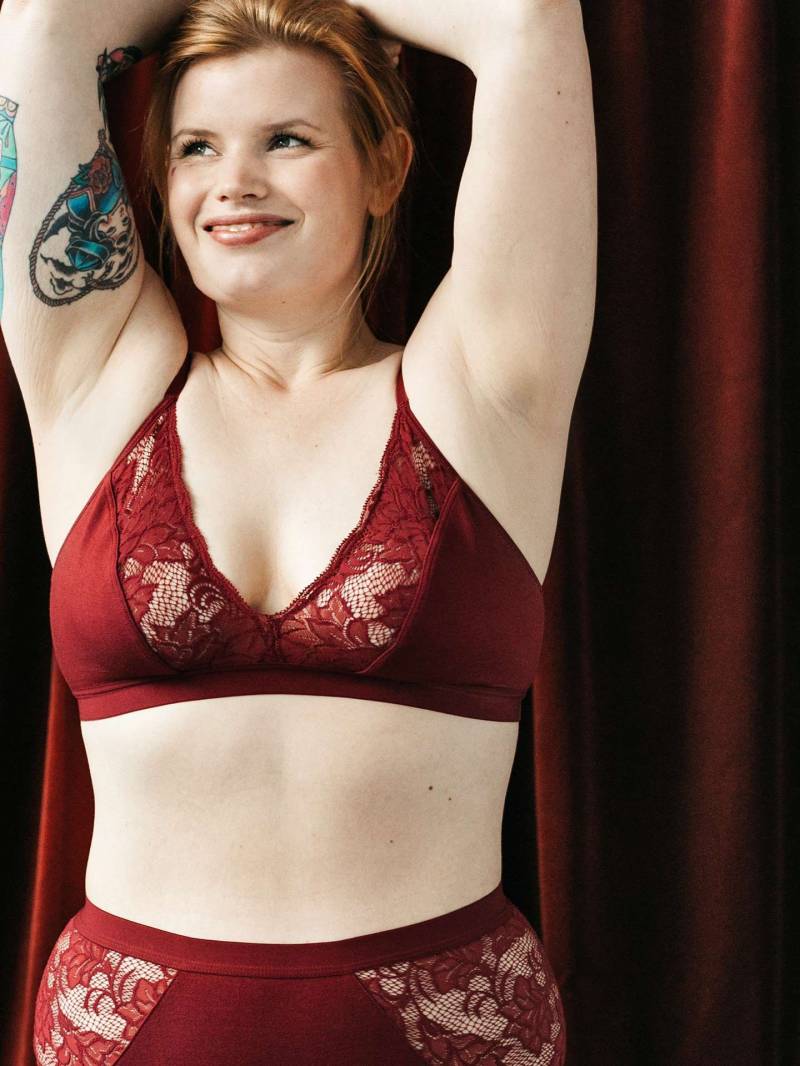 erlich textil Alisa für Frauen aus TENCEL™ Modal x Micro in weinrot von erlich textil