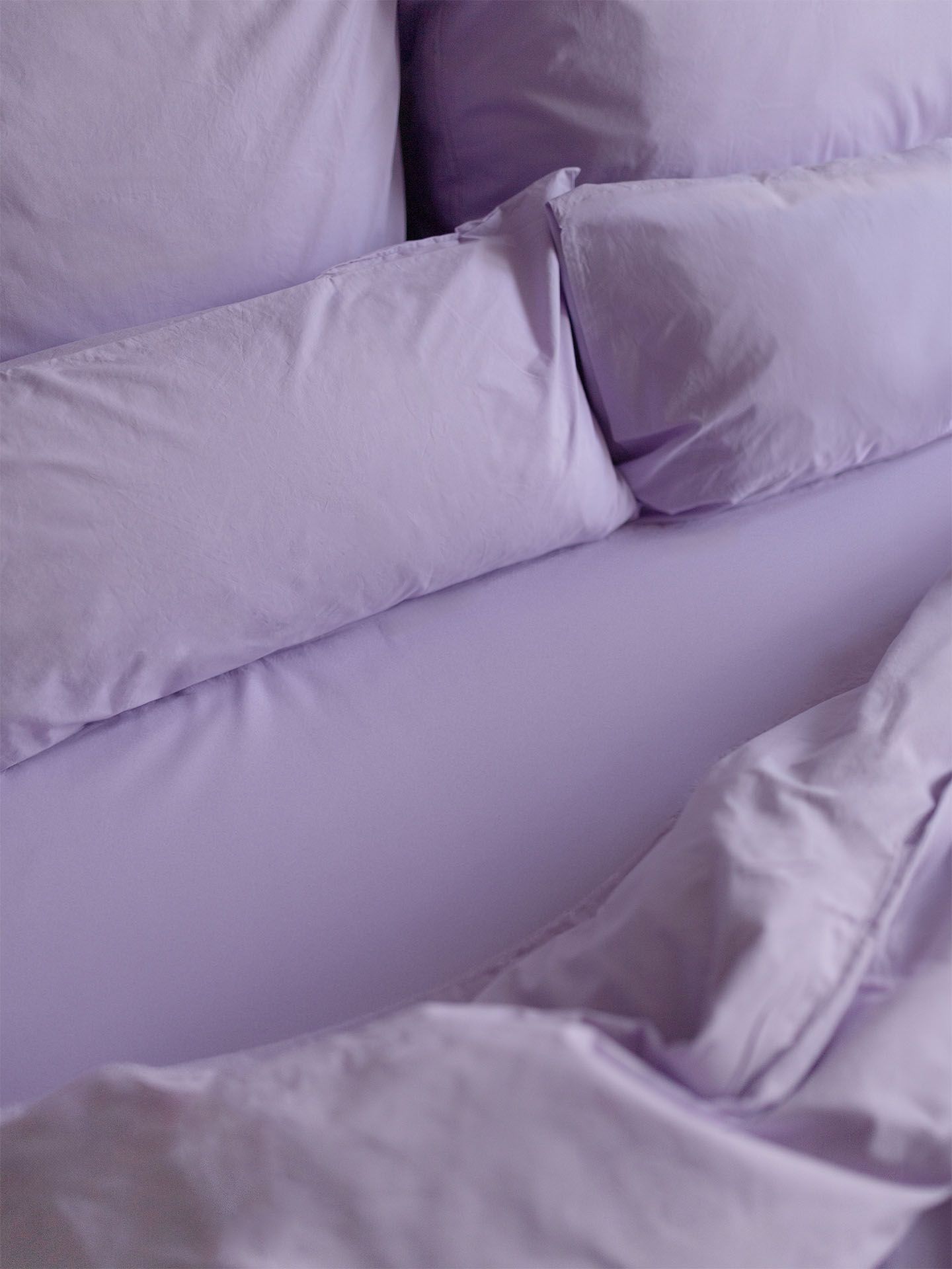erlich textil Cotton Select Spannbettlaken für Unisex aus Baumwolle (in Umstellung) in flieder von erlich textil