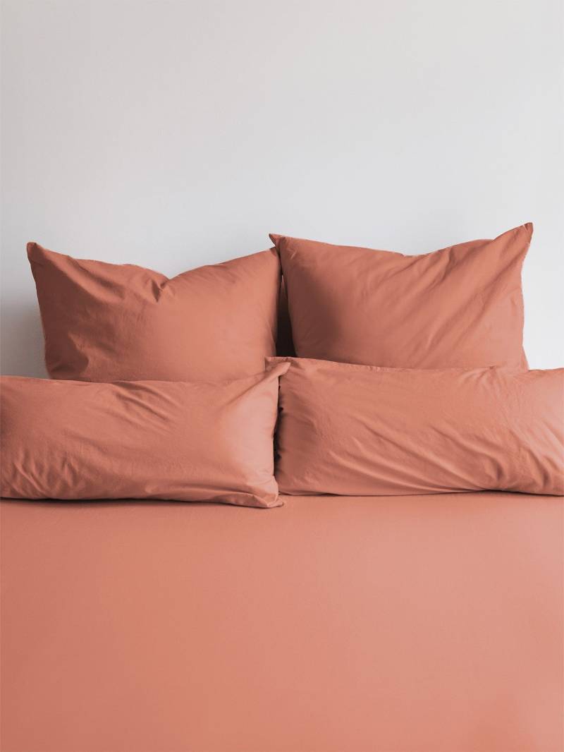 erlich textil Cotton Select Spannbettlaken für Unisex aus Baumwolle (in Umstellung) in rostrot erlich textil Cotton Select Spannbettlaken für Unisex aus Baumwolle (in Umstellung) in rostrot von erlich textil