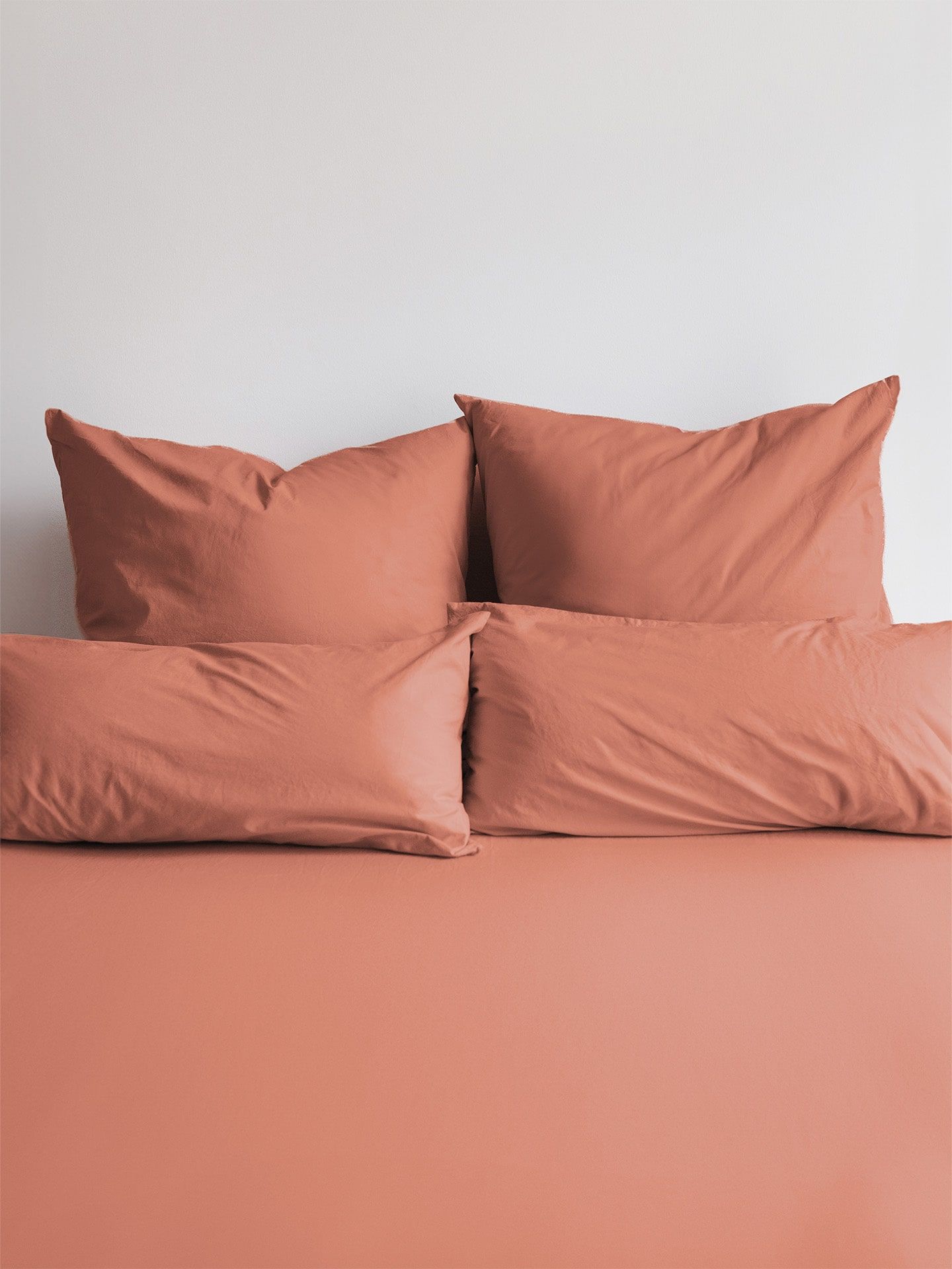 erlich textil Cotton Select Spannbettlaken für Unisex aus Baumwolle (in Umstellung) in rostrot von erlich textil