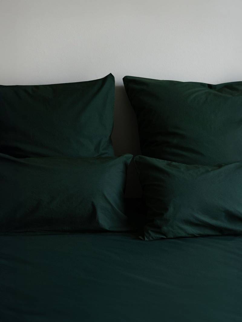 erlich textil Cotton Select Spannbettlaken für Unisex aus Baumwolle (in Umstellung) in waldgrün erlich textil Cotton Select Spannbettlaken für Unisex aus Baumwolle (in Umstellung) in waldgrün von erlich textil