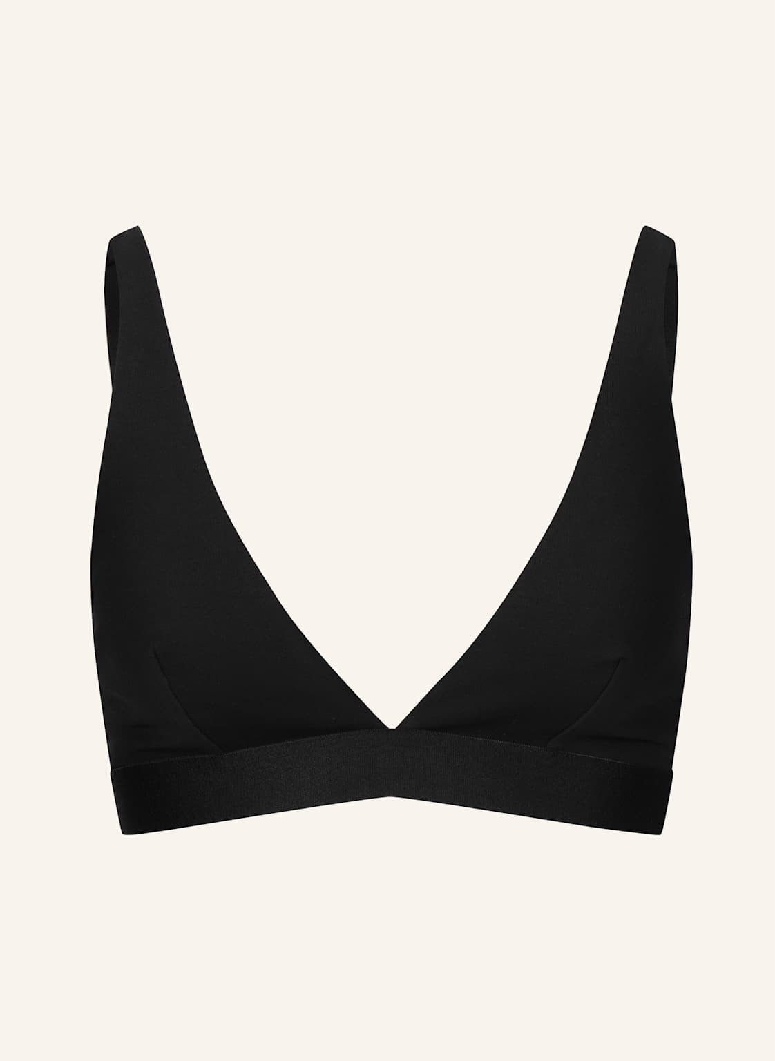 Erlich Textil Bh Casual Cotton Plunge Bh schwarz von erlich textil