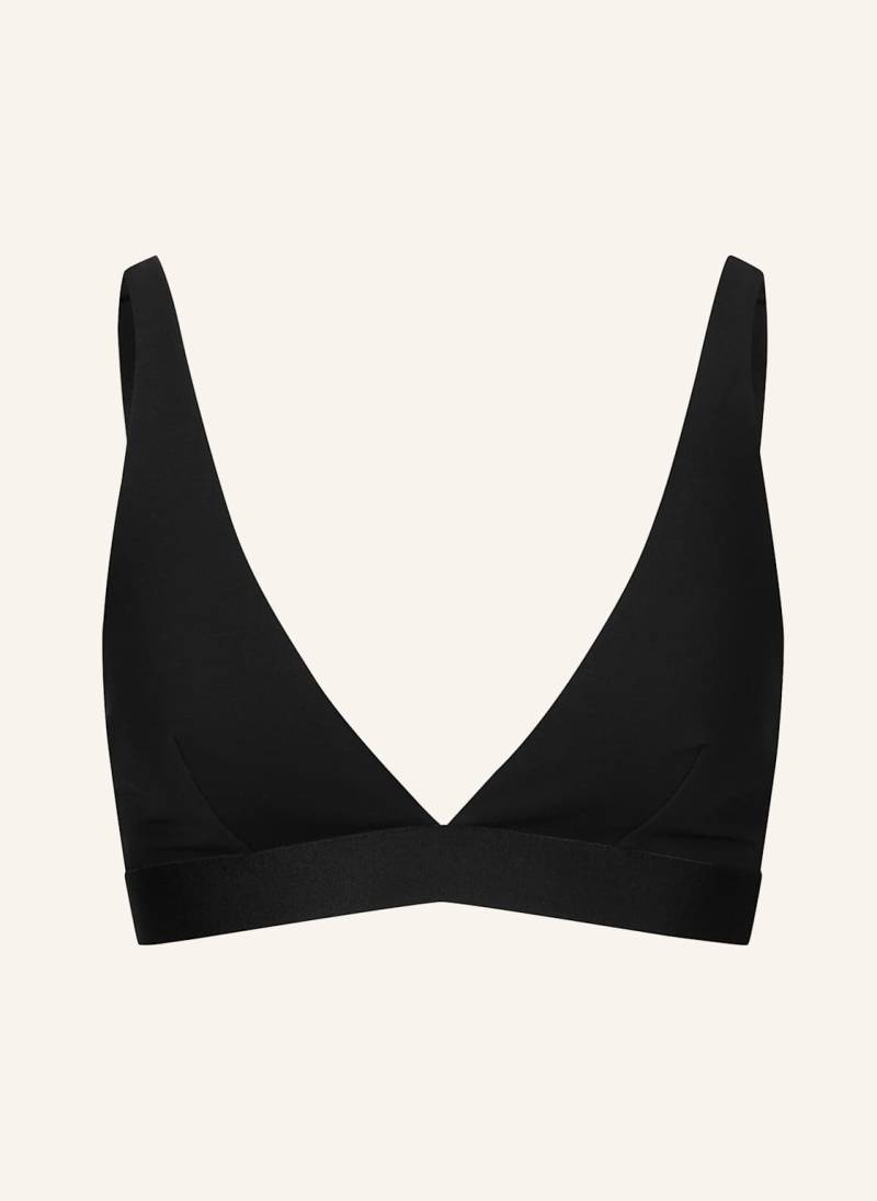 Erlich Textil Bh Casual Cotton Plunge Bh schwarz von erlich textil