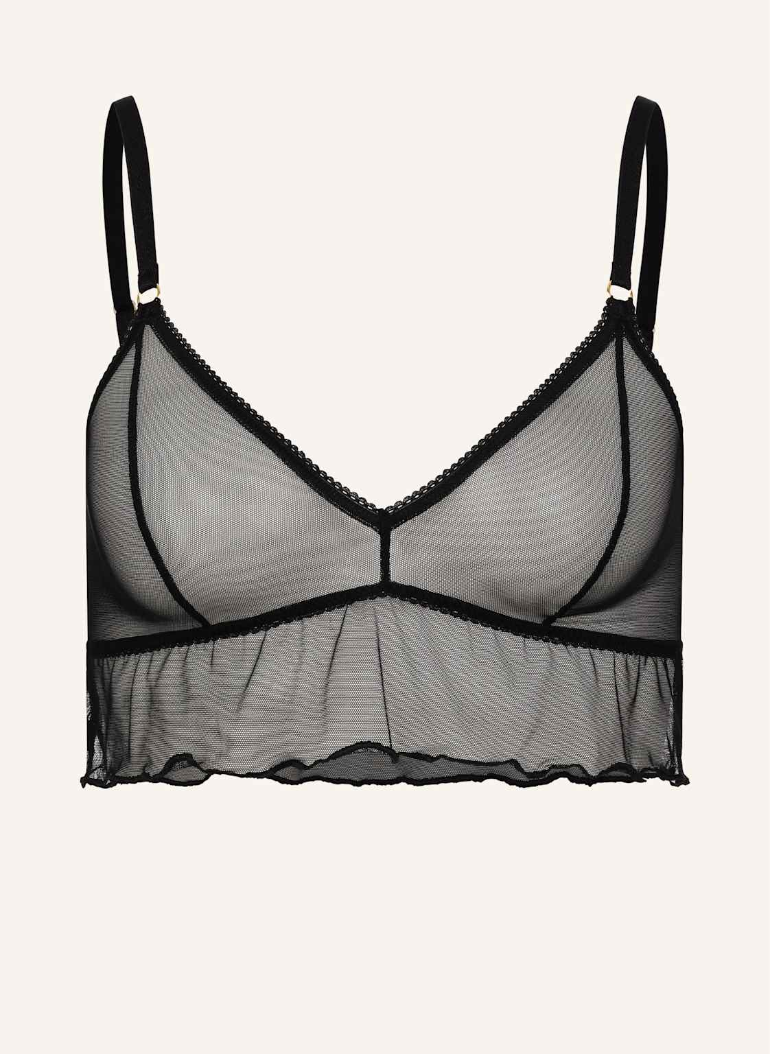 Erlich Textil Bustier Iconic Mesh Bralette Top schwarz von erlich textil