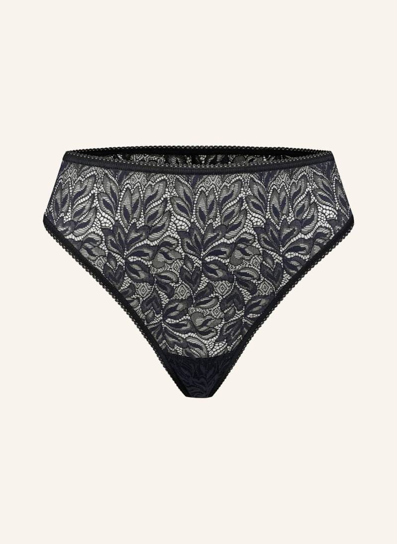 Erlich Textil String Iconic Lace High Waist Brazil String schwarz von erlich textil