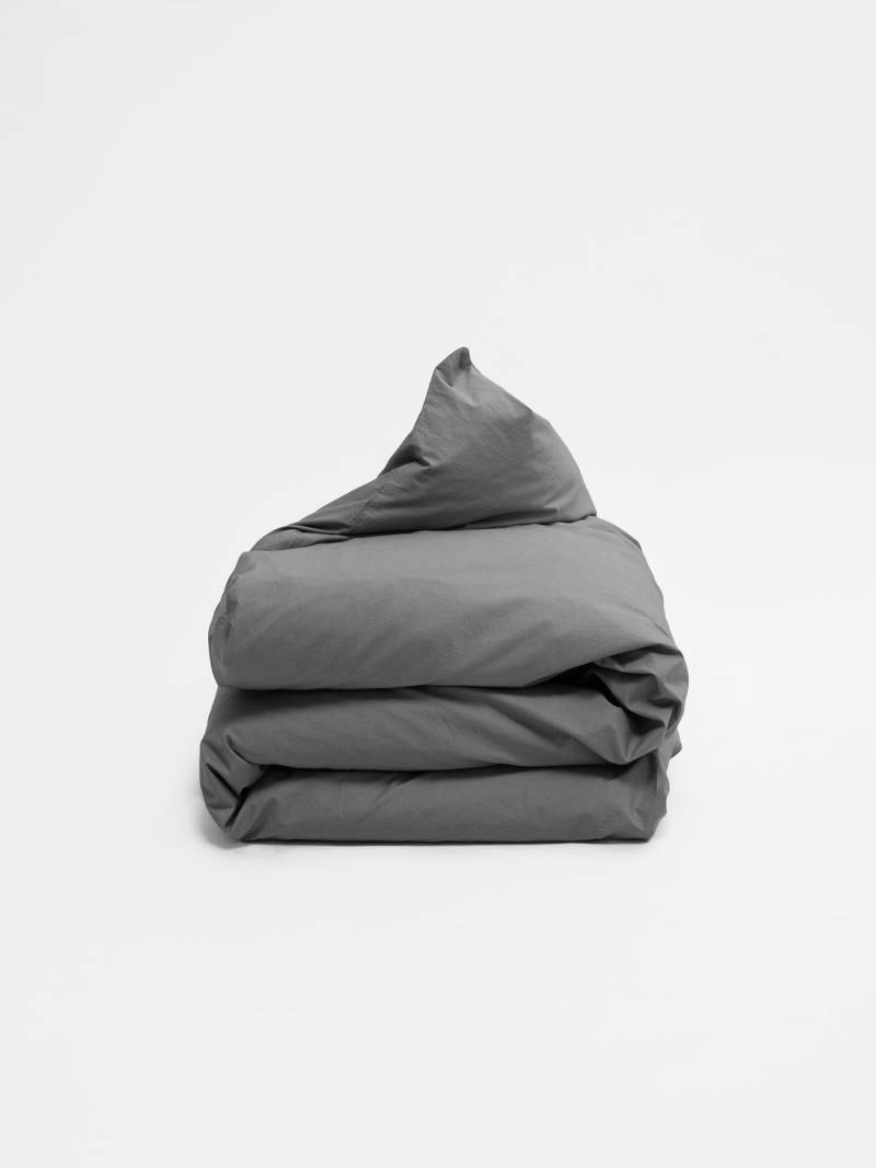 erlich textil Finn Bettdeckenbezug für Unisex aus Baumwolle (in Umstellung) in dunkelgrau von erlich textil