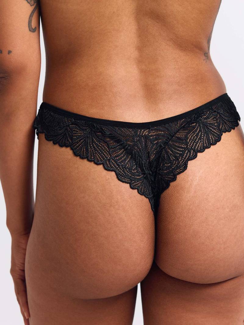 erlich textil Fluid Lace Brazil String für Frauen aus Polyamid (recycelt) in schwarz von erlich textil
