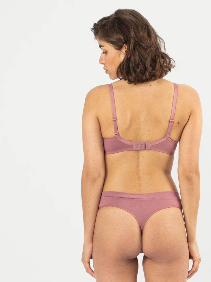 erlich textil Gertrud für Frauen aus Baumwolle (in Umstellung) in mauve von erlich textil