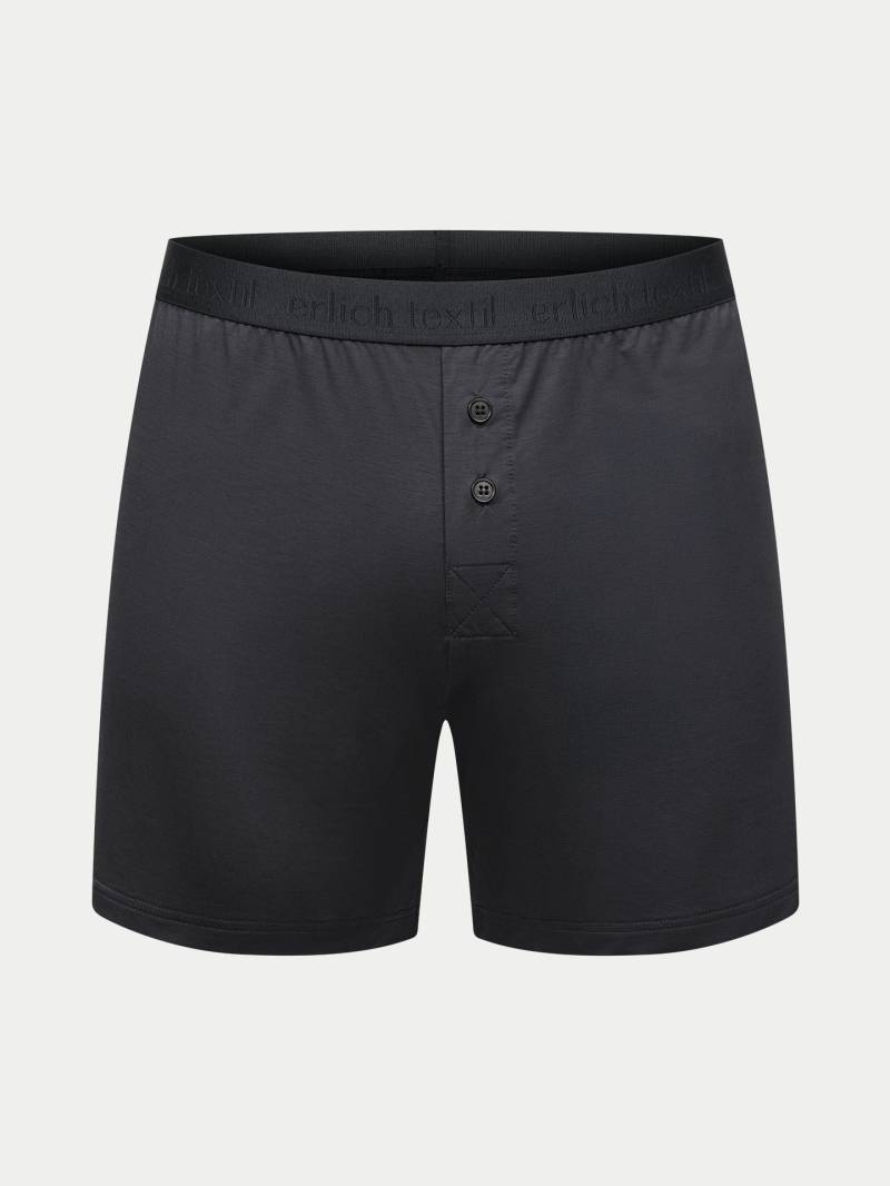 erlich textil Light Touch Boxers für Männer aus TENCEL™ Lyocell in anthrazit von erlich textil