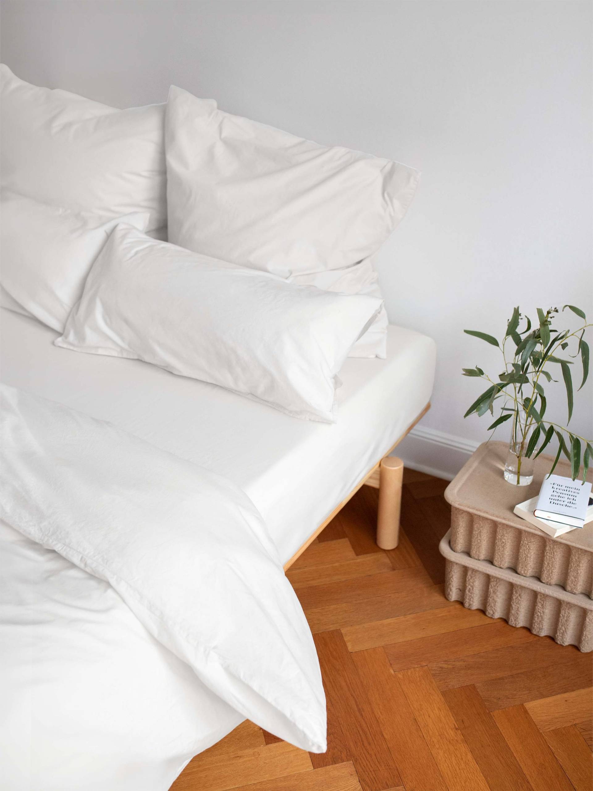 erlich textil Cotton Select Spannbettlaken für Unisex aus Baumwolle (in Umstellung) in weiß von erlich textil