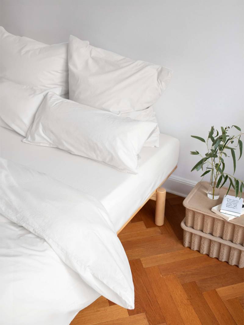 erlich textil Cotton Select Spannbettlaken für Unisex aus Baumwolle (in Umstellung) in weiß von erlich textil