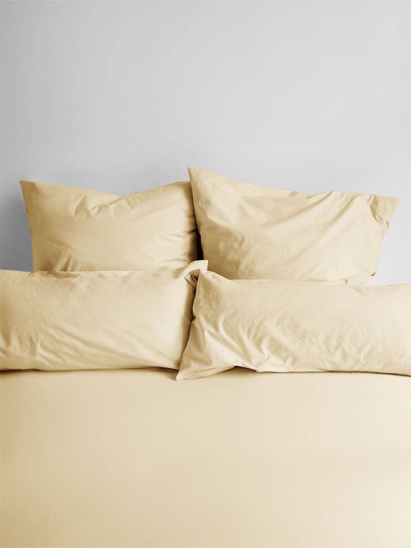 erlich textil Cotton Select Spannbettlaken für Unisex aus Baumwolle (in Umstellung) in zabaione von erlich textil