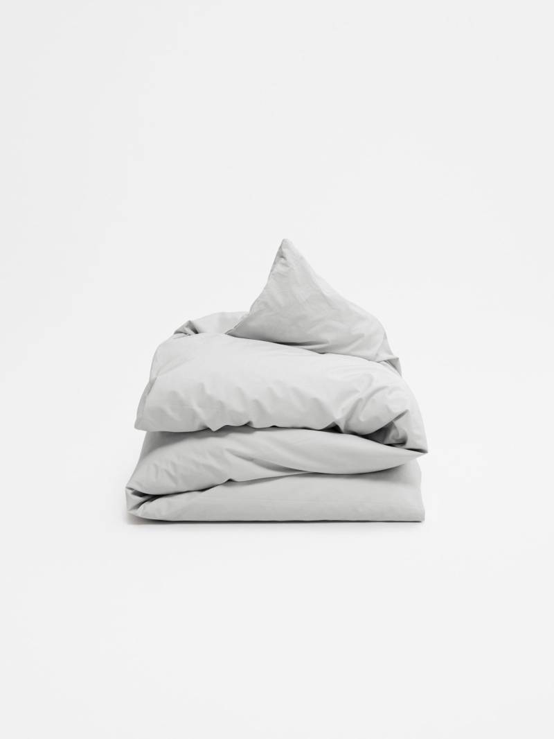 erlich textil Finn Bettdeckenbezug für Unisex aus Baumwolle (in Umstellung) in hellgrau von erlich textil