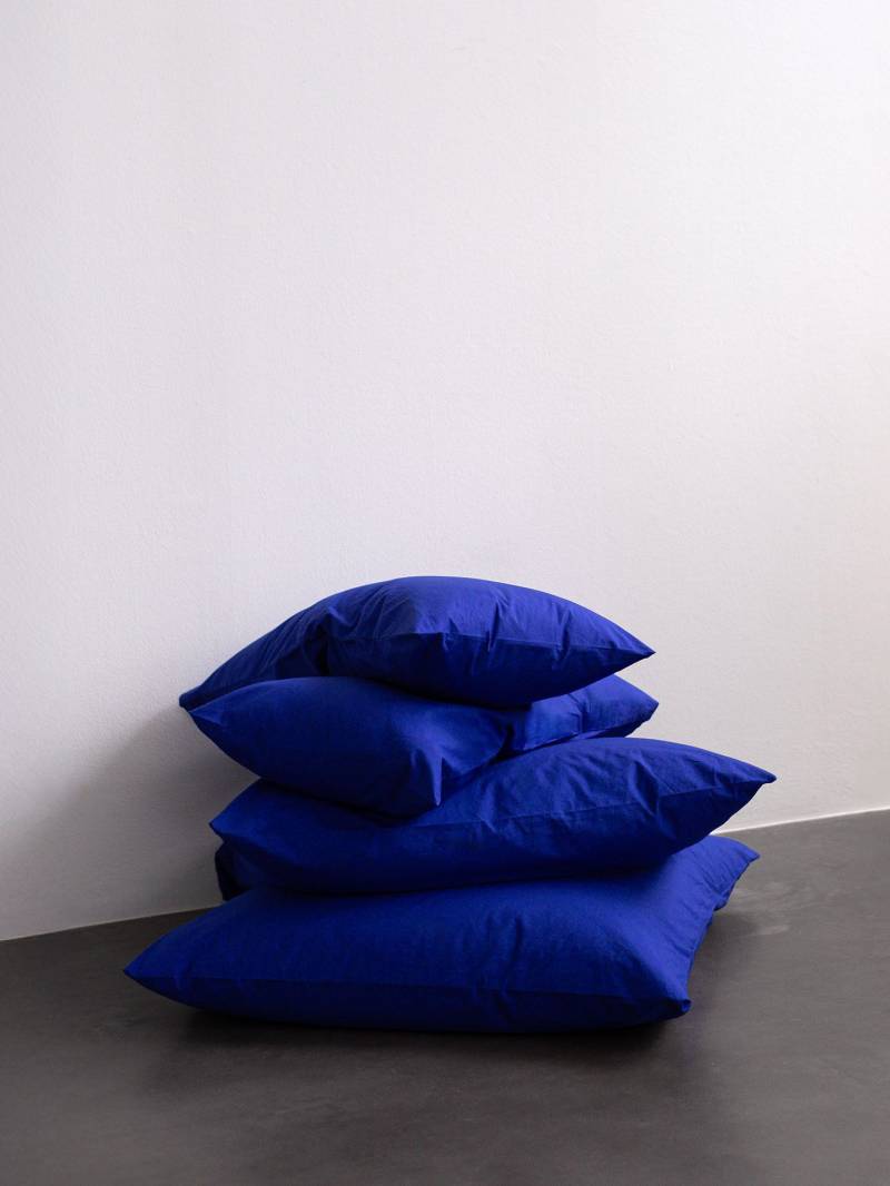 erlich textil Fred Kopfkissenbezug für Unisex aus Baumwolle (in Umstellung) in knallblau von erlich textil