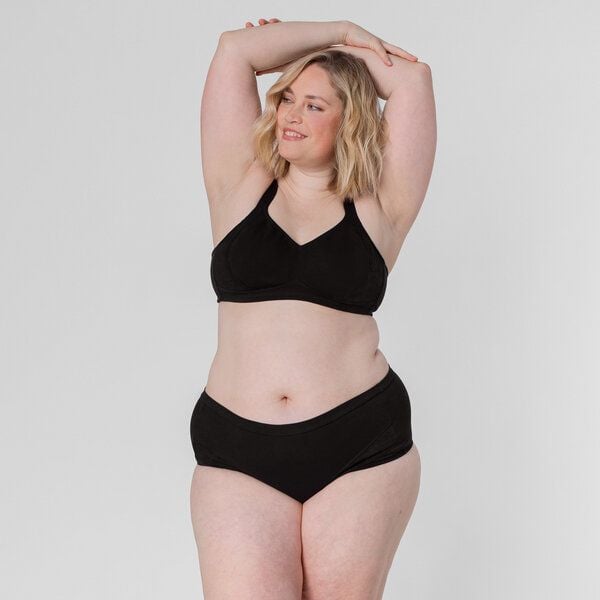 erlich textil Henriette bügelloser BH mit Spitze aus Bio-Baumwolle, made in Europe von erlich textil