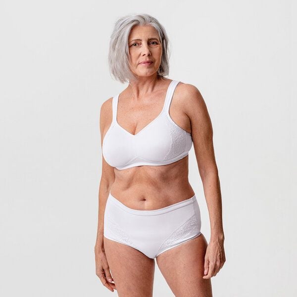 erlich textil Henriette bügelloser BH mit Spitze aus Bio-Baumwolle, made in Europe von erlich textil