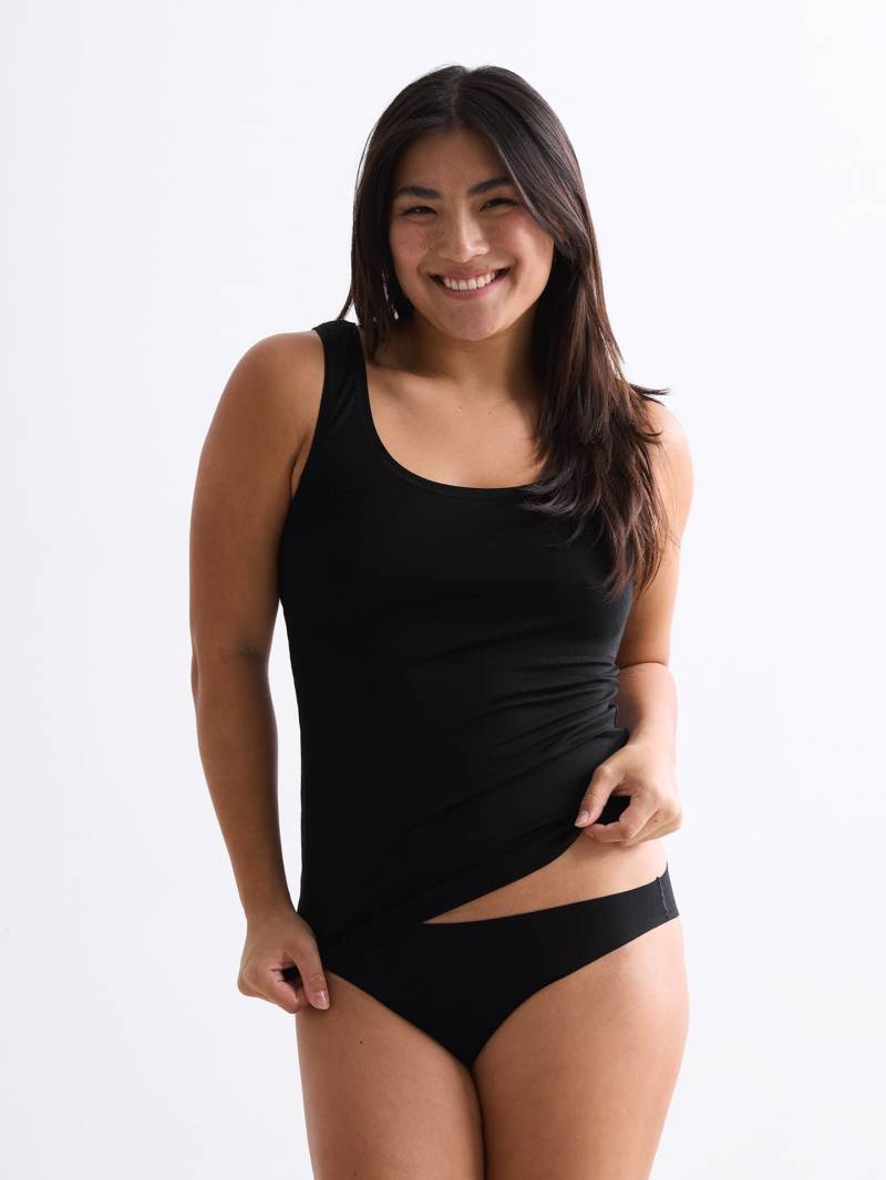 erlich textil Light Touch Tanktop für Frauen aus TENCEL™ Lyocell in schwarz von erlich textil