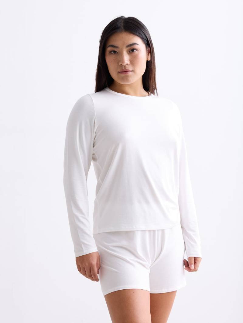 erlich textil Light Touch lockeres Langarmshirt für Frauen aus TENCEL™ Lyocell in ecru von erlich textil