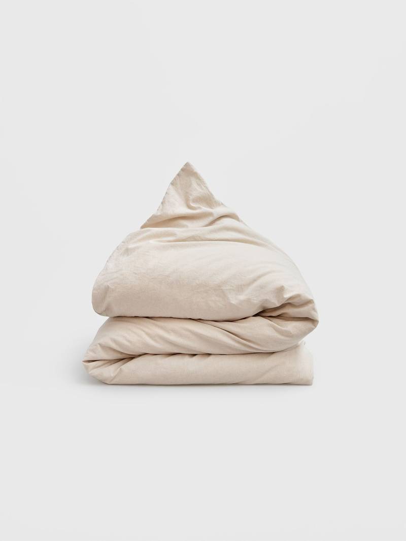 erlich textil Madita Bettdeckenbezug für Unisex aus Baumwolle (aus kontrolliert biologischem Anbau) in natur von erlich textil