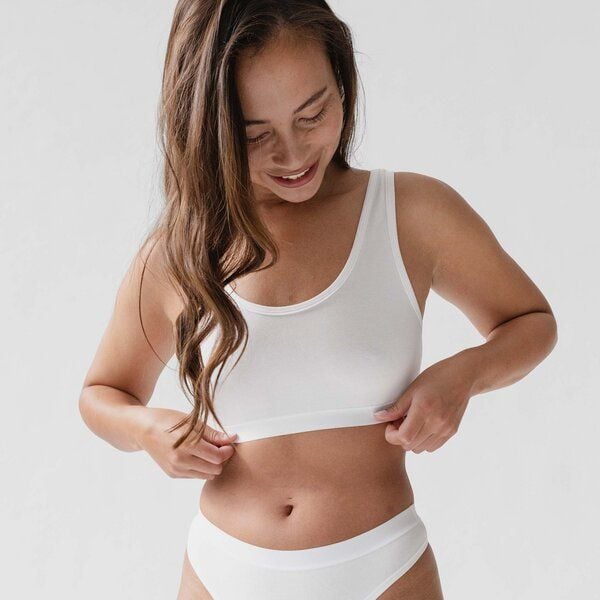 erlich textil Vera bügelloses Bustier aus Bio-Baumwolle, made in Europe von erlich textil