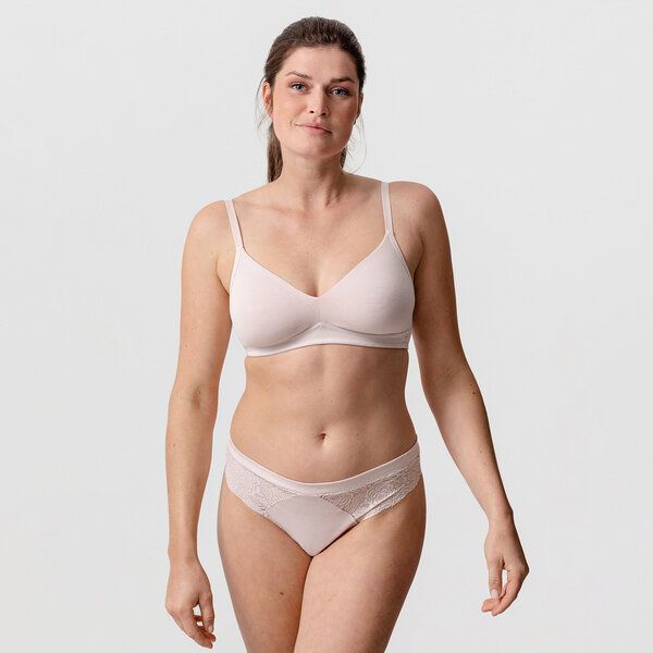 erlich textil Amela bügelloser BH mit variablen Trägern aus Bio-Baumwolle, made in Europe von erlich textil