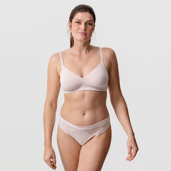 erlich textil Amela bügelloser BH mit variablen Trägern aus Bio-Baumwolle, made in Europe von erlich textil