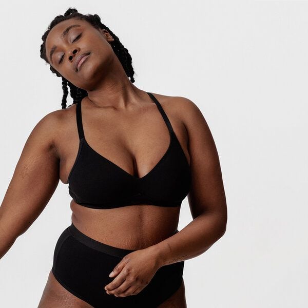 erlich textil Amela bügelloser BH mit variablen Trägern aus Bio-Baumwolle, made in Europe von erlich textil