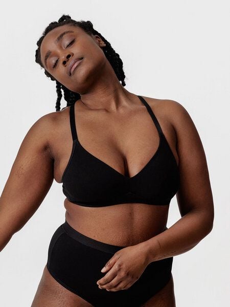 erlich textil Amela bügelloser BH mit variablen Trägern aus Bio-Baumwolle, made in Europe von erlich textil