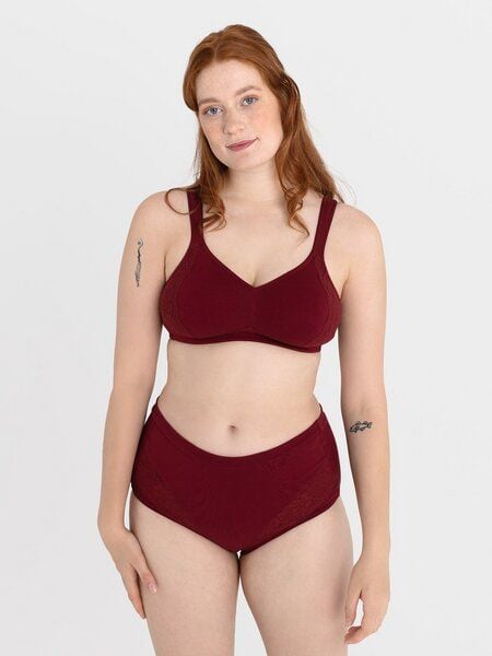 erlich textil Josepha Taillenslip mit Spitze aus Bio-Baumwolle, made in Europe von erlich textil