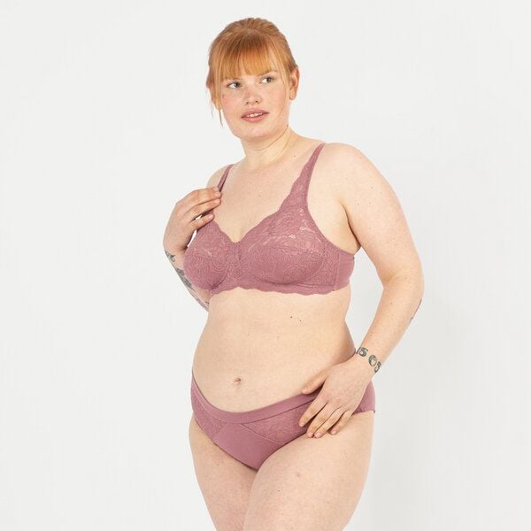 erlich textil Paula bügelloser BH mit Spitze aus Polyamid, made in Europe von erlich textil