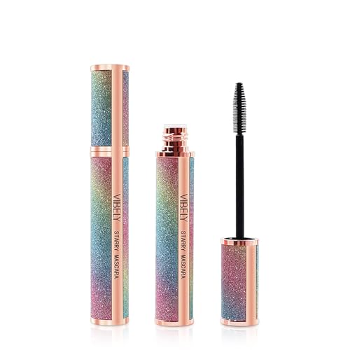 2pcs Mascara Damen Schwarze Wimperntusche Extra Lange Wimpern langlebig Wasserdicht Verlängerung Verdickung Mascara Kein Verschmieren Natürlich von errcom