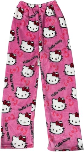 Schlafanzug Damen Hosen Lang Flanell Pyjama Hose Damen Schlafhose Weich Kawaii Pyjamas Anime Bequeme Winter Schlafanzughose von errcom