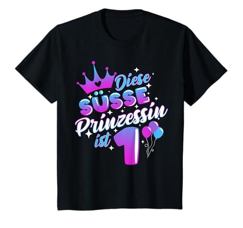 erster Geburtstag Mädchen Outfit 1 Jahr Prinzessin T-Shirt erster Geburtstag Mädchen Outfit 1 Jahr Prinzessin T-Shirt von erster Geburtstag 1 Jahr alt Prinzessin Geschenk