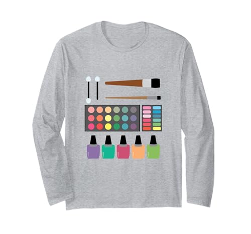 Make-up Lidschatten Farben Palette Nagellack Langarmshirt von es designs