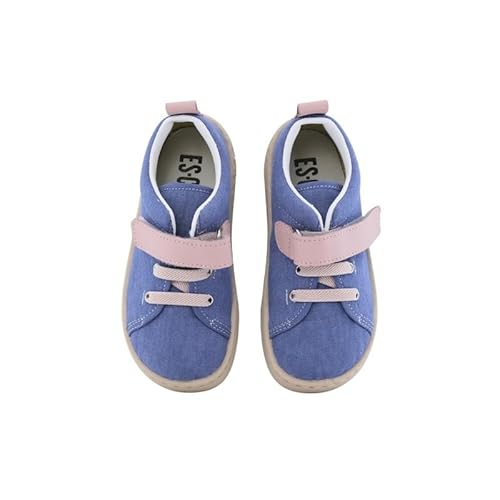 escoolers Umweltfreundliche Canvas-Schuhe für Jungen und Mädchen mit lustigen Designs – hergestellt in Spanien., Denim, Rosa, 29 EU von escoolers