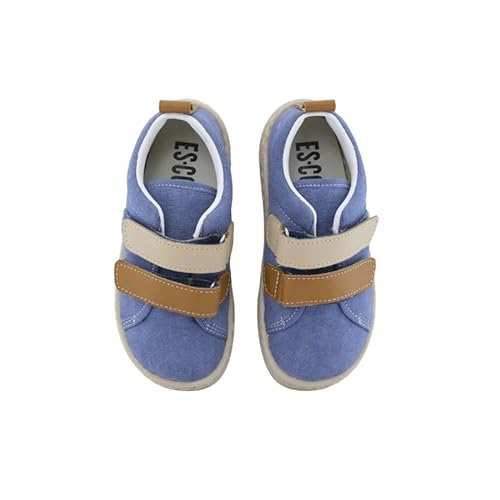 escoolers Umweltfreundliche Canvas-Schuhe für Jungen und Mädchen mit lustigen Designs – hergestellt in Spanien., Denim Mehrfarbig, 26 EU von escoolers