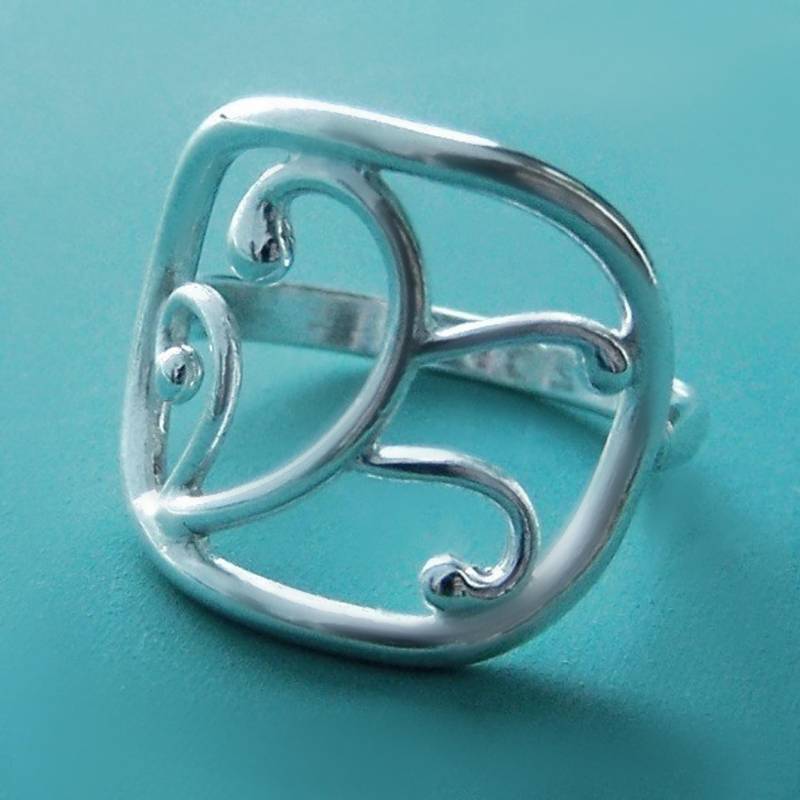 Rebe Ring, Sterling Silber, Filigrane Arbeit Statement Ring von esdesigns