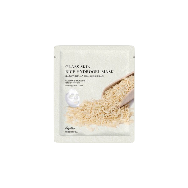 esfolio - Glass Skin Rice Hydrogel Mask - 28g*1ea von esfolio