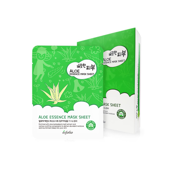 esfolio - Pure Skin Aloe Essence Mask Sheet - 25ml X 10stücke von esfolio