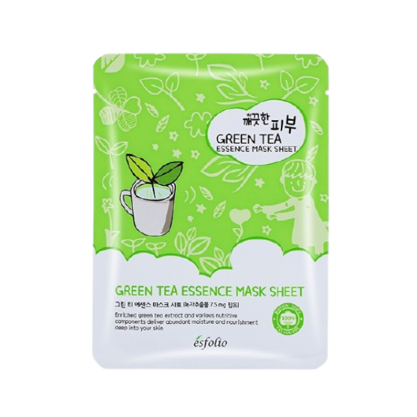 esfolio - Pure Skin Essence Mask Sheet - 25ml*1stück - Green Tea von esfolio