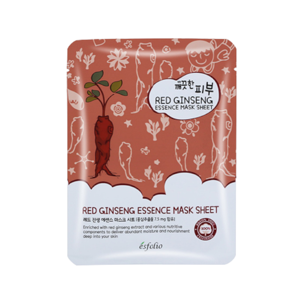 esfolio - Pure Skin Essence Mask Sheet - 25ml*1stück - Red Ginseng von esfolio
